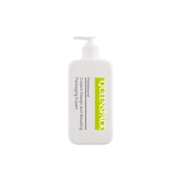 18.6oz / 550ml Clear PE Rectangular Cleanser Pump Bottle with PP Pump