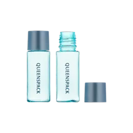 0.34oz / 10ml Clear PETG Cylinder Cosmetic Bottle with PP Cap