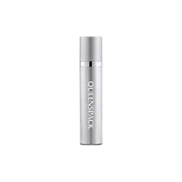 0.51oz / 15ml AS Slim Cylinder Pump Bottle with Retractable Integrated Pump & Metallic Accent Band