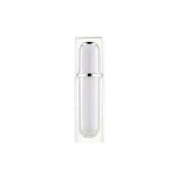 1.4oz / 40ml Acrylic Thick-Wall Square Pump Bottle with Acrylic Overcap & Aluminum Pump