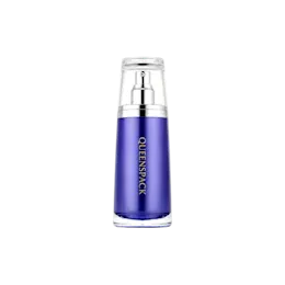1.7oz / 50ml Acrylic Double-Wall Conical Pump Bottle with Clear Acrylic Overcap & Aluminum Pump