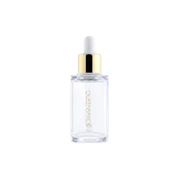 0.51oz / 15ml Glass-Like PETG Triangular Dropper Bottle with Bulb Dropper & Metallized Collar