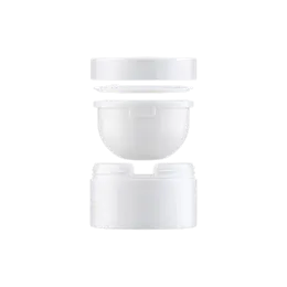 1.7oz / 50ml Monomaterial & Refillable PP Double-Wall Straight Sided Cream Jar with Flush PP Cap
