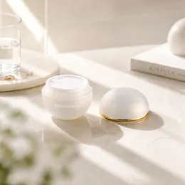 1.7oz / 50ml PP Double-Wall Round Cream Jar with Metallic Accent Band on Matching PP Cap