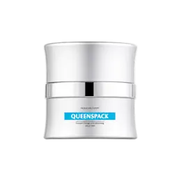 1.7oz / 50ml Aluminum Double-Wall Waisted Cream Jar with Glass Inner Jar, Silver Accent Band & Matching Closure