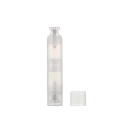 2x10ml / 0.34oz PP Slim Cylinder Dual-Ended Two Chamber Airless Pump Bottle, 0.22cc Dosage