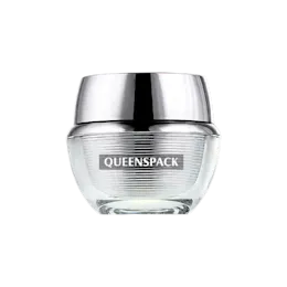 0.51oz / 15ml Acrylic Double-Wall Round Cream Jar with Metallized & Tapered ABS Closure, PP Inner Jar & PE Sealing Disc