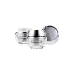 0.51oz / 15ml Acrylic Double-Wall Round Cream Jar with Metallized & Tapered ABS Closure, PP Inner Jar & PE Sealing Disc