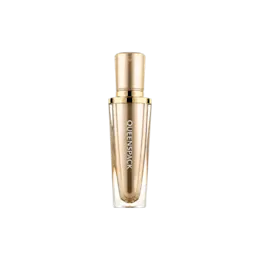 2oz / 60ml Acrylic Double-Wall Tapered Pump Bottle with Acrylic Overcap, Metallic Accent Band & Aluminum Pump