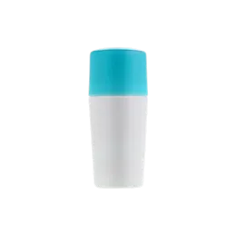 2.5oz / 75ml Monomaterial PP Tapered Cylinder Roll-On Bottle with Overcap