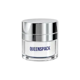 0.51oz / 15ml Refillable Acrylic Double-Wall Straight Sided Airless Jar with Disc Pump, Metallized Overcap & Shoulder, & PP Inner Jar