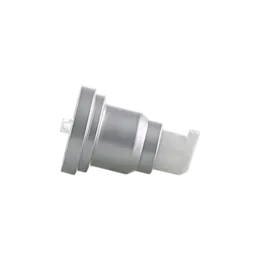3.4oz / 100ml Clear AS Cylinder Airless Pump Bottle with Aluminum Overcap & PP Pump with Aluminum Collar, 0.25cc Dosage