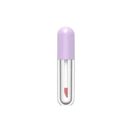 0.14oz / 4ml Mini PETG Pill-Shaped Lip Gloss Tube with Classic Doe Foot Applicator