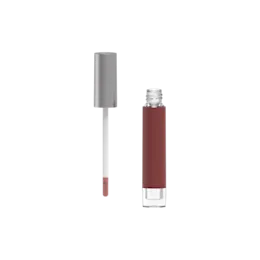 0.14oz / 4ml PETG Slim Cylinder Lip Gloss Tube with ABS Cap & Bottom Color Window