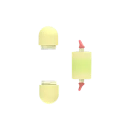 2x1.6ml / 0.05oz PETG Pill-Shaped Dual-Ended Lip Gloss Tube
