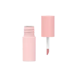 0.19oz / 5.7ml Short PETG Cylinder Lip Gloss Tube with Classic Doe Foot Applicator