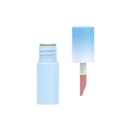 0.16oz / 4.6ml Short PETG Cylinder Lip Gloss Tube with Classic Doe Foot Applicator