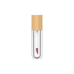 0.14oz / 4ml PETG Slim Round Lip Gloss Tube with Classic Doe Foot Applicator