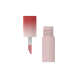 0.15oz / 4.4ml Short PETG Cylinder Lip Gloss Tube with ABS Cap & Classic Doe Foot Applicator