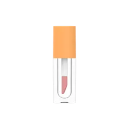 0.17oz / 5ml PETG Cylinder Lip Gloss Tube with ABS Cap & Classic Doe Foot Applicator