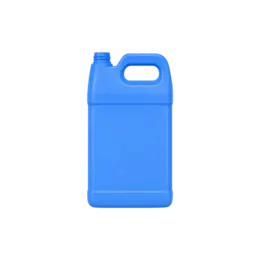 2.5 Gallon / 320oz 63mm Tall F-Style HDPE Plastic Jug with Label Panel