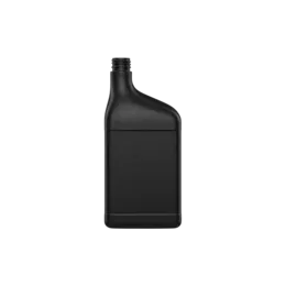 33oz / 1 Liter Oblong HDPE Motor Oil Bottle with 28mm Neck & Label Panel