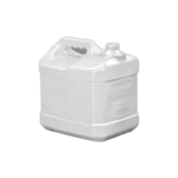 2 Gallon / 256oz 53-400 HDPE Square Jerry Can with Recessed Label Panel
