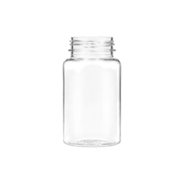 3.38oz / 100ml 38-400 PET Straight Sided Wide-Mouth Packer Bottle