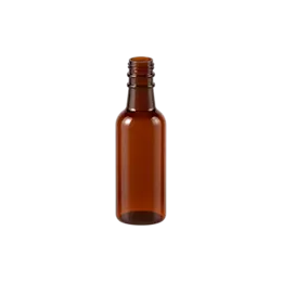 1.69oz / 50ml 18-Kerr Amber PET Round Shooter Bottle