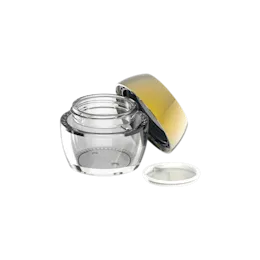 1.9oz / 56ml Glass Round Cream Jar with Flat-Top Screw Cap