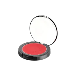 4.5g Single-Pan Round ABS Powder Compact with Clasp & Fully Transparent Domed Lid