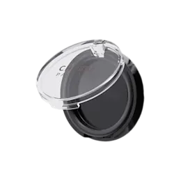 3.3g Single-Pan Round ABS & SAN Blush & Bronzer Compact with Clasp & Fully Transparent Lid