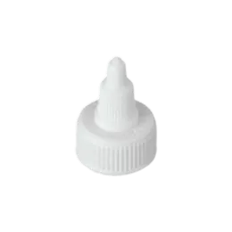 The image shows a Mold-Rite Plastics 2.9oz LDPE Twist Open Cap. The cap is made of white plastic with a smooth, cylindrical shape. The top of the cap features a twist mechanism for opening and closing, which is indicated by a slightly raised, textured section that likely provides grip for twisting. The cap appears to be designed for easy application and removal, suitable for various container types. The overall design is simple and functional, emphasizing usability.