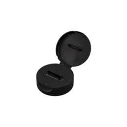 The image shows the MRP Solutions PP Flip Top Cap in a 38-400 size. The cap is white and features a flip-top design with a smooth, rounded surface. The hinge for the flip-top is visible, and the cap appears to be made of plastic. The overall look is clean and functional, designed to securely seal containers.