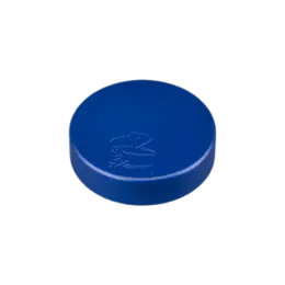 The image shows a Mold-Rite Plastics PP Threaded Closure, 63-400. The closure is cylindrical with a flat top and threaded sides. It is designed to fit onto the neck of a compatible container. The surface appears smooth and the color is a solid, neutral tone, likely white or light gray. The threading is visible on the interior side of the closure, indicating where it would screw onto a container. The design is simple and utilitarian, focusing on functionality.