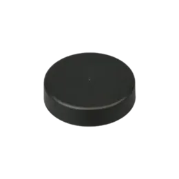 The image displays the MRP Solutions PP Threaded Closure 63-400 SZ063. It is a cylindrical, white plastic cap designed for sealing containers. The cap features ribbed sides for better grip and a threaded interior to ensure a secure fit. The top surface of the cap is smooth and flat, with no visible markings or logos.