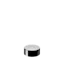 The image shows the Calaso PP Threaded Closure 35 Special. This product is a cylindrical plastic cap with a smooth, glossy surface. The closure features threading on the inside, which is designed to fit securely onto corresponding containers. The cap is predominantly white, and its simple design is both functional and aesthetically clean.