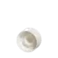 The image shows a white plastic cap designed for tubes. The cap is cylindrical with a flat top and smooth sides. In the center of the top surface, there is a small, circular indentation. The cap appears sturdy and functional, suitable for sealing tube openings. This product is identified as the "MENSHEN PP Tube Cap M15 Tube Closures."