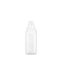 The image shows a Resilux 16.9oz PET Bottle (B500E5Q). The bottle is transparent and cylindrical with a narrow neck and a standard screw-top opening. The surface of the bottle is smooth, and it appears empty without any labels or branding. The overall design is simple and functional, suitable for containing beverages.