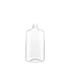 The image shows a clear, cylindrical plastic bottle with a slight taper near the top, designed for holding liquids. The bottle, named "Resilux 16.0oz PET Bottle," has a smooth surface and is transparent, allowing the contents inside to be visible. The neck of the bottle is threaded, indicating it can be securely sealed with a screw-on cap (not shown in the image). The bottle appears to be empty and is placed against a plain white background.