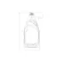 The image shows a clear, cylindrical plastic bottle with a smooth surface, a slightly tapered neck, and a screw-on cap. The bottle appears to be empty and is standing upright. This is the Resilux 28.0oz PET Bottle.