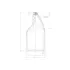 The image shows a clear, cylindrical plastic bottle with a screw-top cap. The bottle has a smooth surface and a wide mouth, making it suitable for storing liquids. The product name is "Resilux 40.0oz PET Bottle."