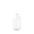 The image depicts a Resilux 11.0oz PET Bottle (model A110G1Z). The bottle is transparent, cylindrical, and made of clear plastic. It features a smooth surface with a slight taper towards the neck, which is topped with a screw-threaded mouth designed for a cap. The bottle is empty, showcasing its clarity and simple design.