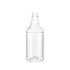 The image features the Resilux 32.0oz PET Bottle A320E1A. The bottle is made of clear plastic, allowing its contents to be visible. It has a cylindrical shape with smooth sides and a slightly tapered neck that leads up to a standard screw-top opening. The bottle is simple and functional, designed for holding liquids.