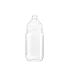 The image shows a clear, cylindrical PET bottle with a screw-top cap. The bottle is labeled as "Resilux 28.0oz PET Bottle A280E65." It has smooth, transparent sides with no visible markings or labels, and a slightly rounded shoulder leading up to the neck, which is designed for a secure, threaded cap.