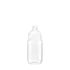 The image shows a clear Resilux 40.0oz PET Bottle with a smooth, cylindrical shape. The bottle has a wide mouth and a screw-top neck. The transparent material allows the contents to be easily visible. The overall design is simple and functional, with no labels or branding visible on the bottle. 