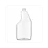 The image shows a clear, cylindrical Resilux 33.0oz PET Bottle. The bottle has a smooth surface with no visible labels or branding. It features a slightly rounded shoulder that transitions into a narrow neck, topped with a standard screw cap closure. The bottle is empty and appears to be standing upright on a plain white background.