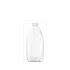 The image shows a clear, cylindrical plastic bottle with a smooth surface, a slightly tapered neck, and a screw-on cap. The bottle appears to be empty and is standing upright. This is the Resilux 28.0oz PET Bottle.