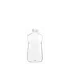 The image shows a clear, cylindrical plastic bottle with a narrow neck and a screw-top opening. The bottle appears to be empty and is standing upright. It has a smooth surface with no labels, text, or graphics on it. The product name is "Resilux 8.5oz PET Bottle." The bottle has a simple, clean design appropriate for holding various liquids.