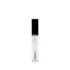 The image features the JCOP 0.3oz PP Lip Gloss Tube. This product is a small, clear, cylindrical tube designed for lip gloss. It has a screw-on cap that appears to be made of the same material as the tube. The tube is empty and transparent, allowing the contents inside to be visible when filled. The design is sleek and minimalistic, suitable for easy application and portability.